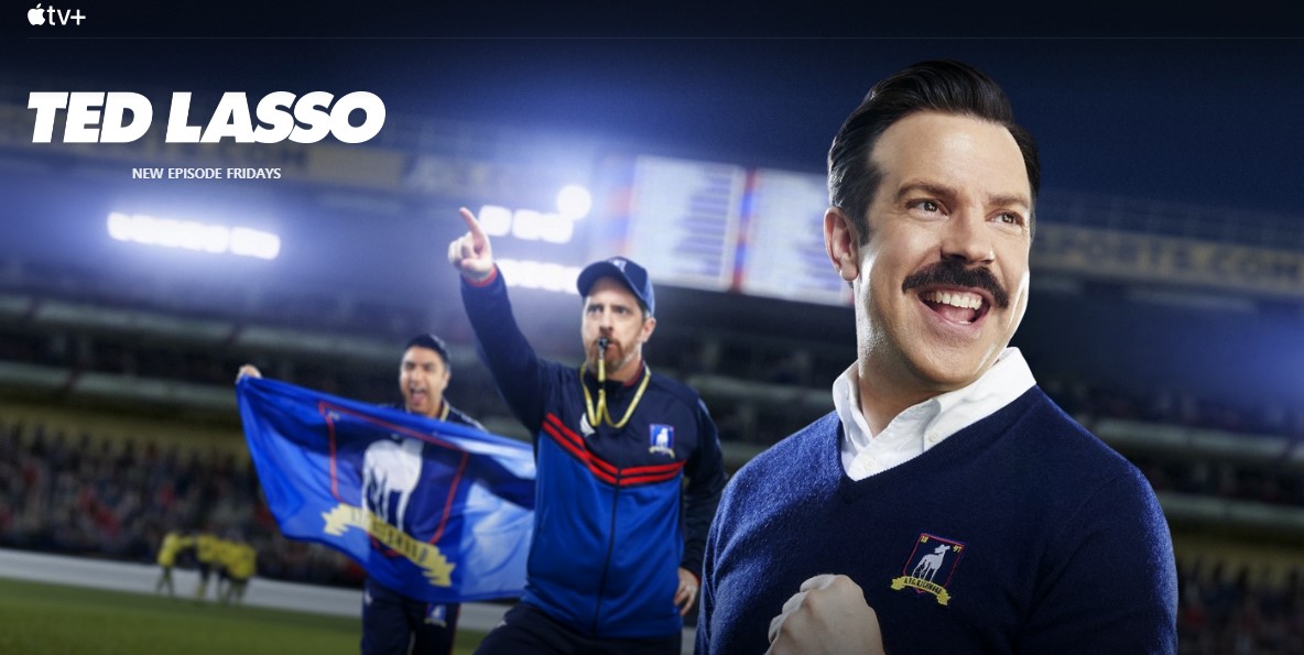 Ted Lasso comedy TV series is available exclusively on Apple TV. Credit: Apple