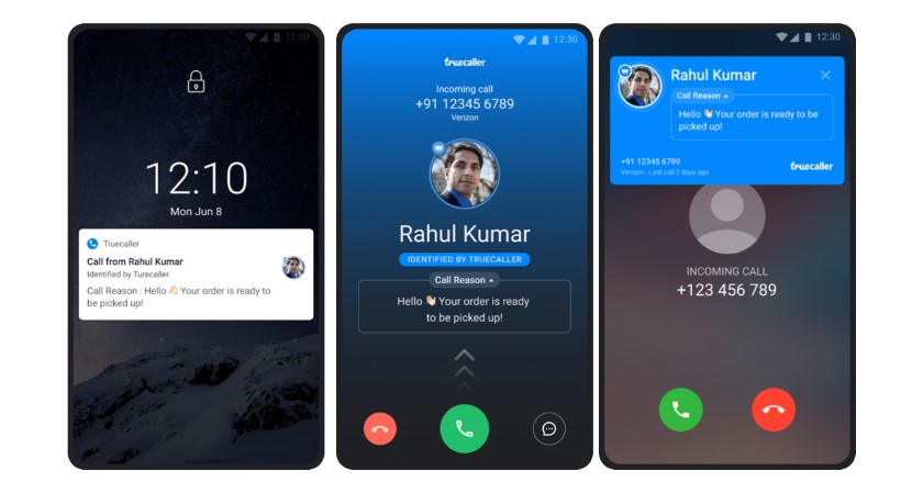 Call Reason feature on the Truecaller app on Android phone. Credit: Truecaller