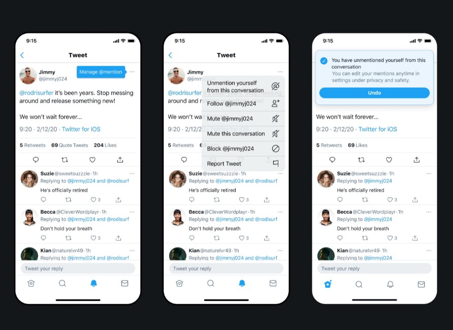 Twitter will soon bring 'un-mention' feature. Picture Credit: Dominic Camozzi (@_dcrc_)/Twitter