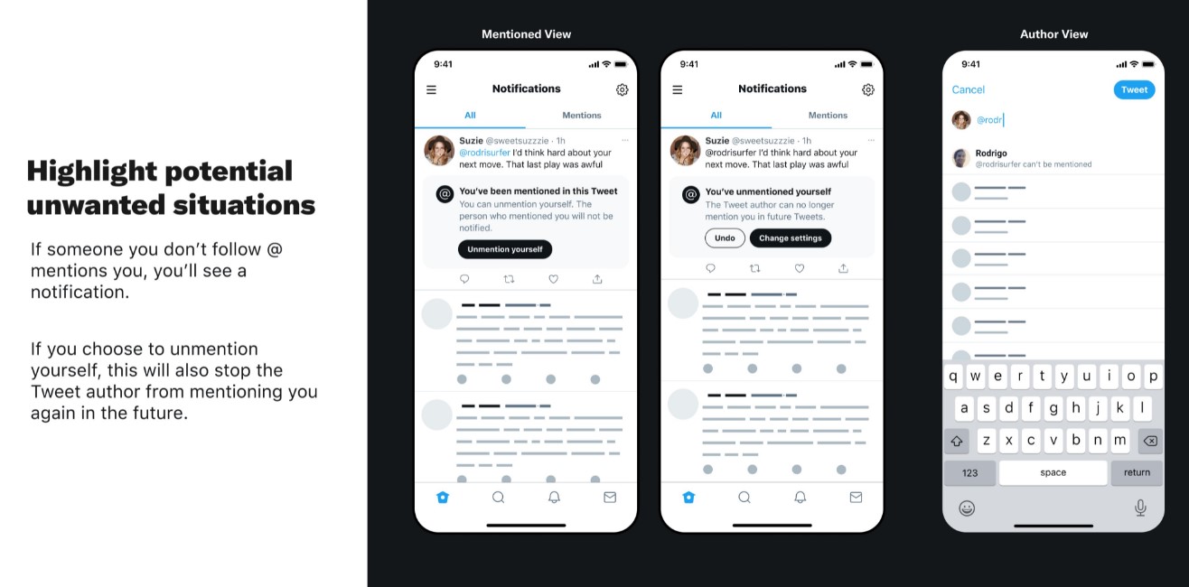 New anti-bully security feature coming to Twitter. Picture Credit: Dominic Camozzi (@_dcrc_)/Twitter
