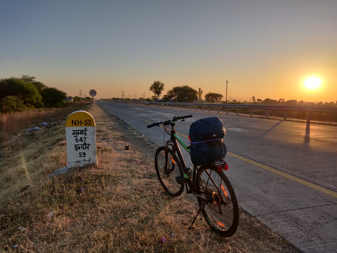Andrew started off on October 23, mixed work from home with his passion for cycling during the lockdown/unlockand the 'new normal' and was back in Mumbai on 18 December.