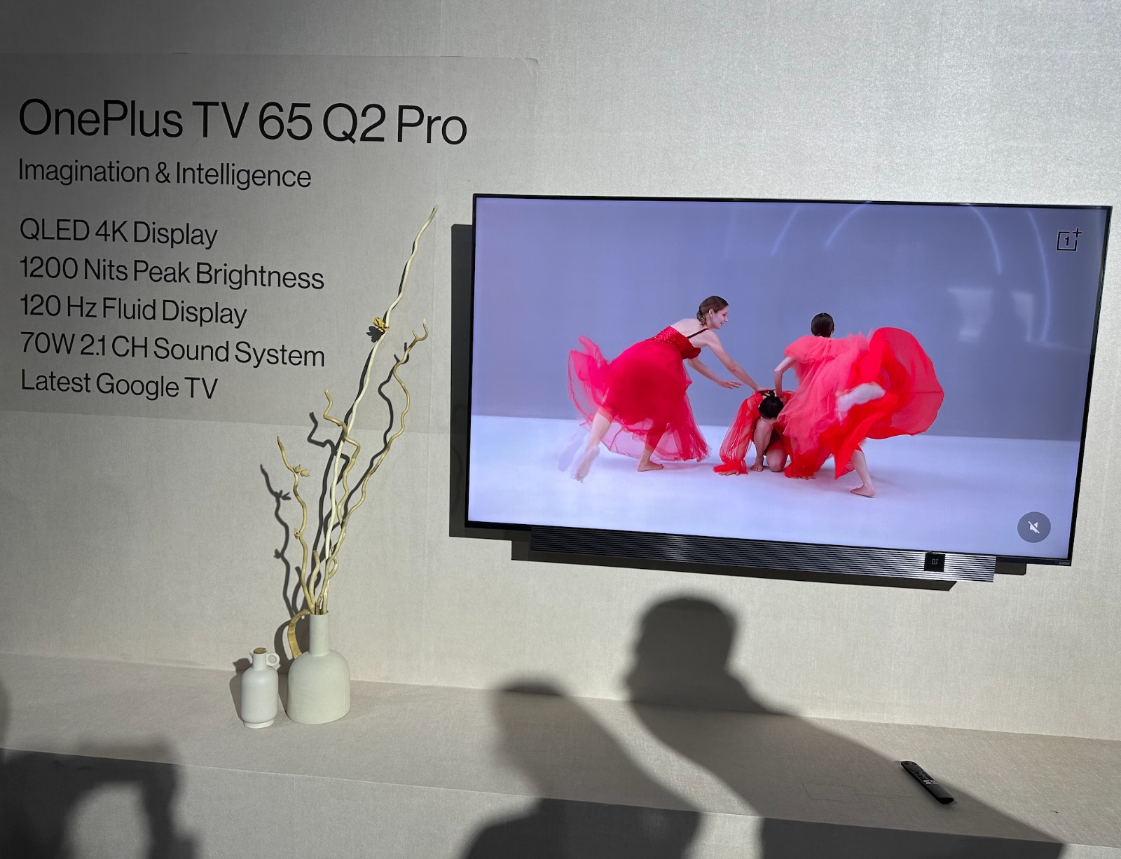 OnePlus TV 65 Q2 Pro series. Credit: DH Photo/KVN Rohit