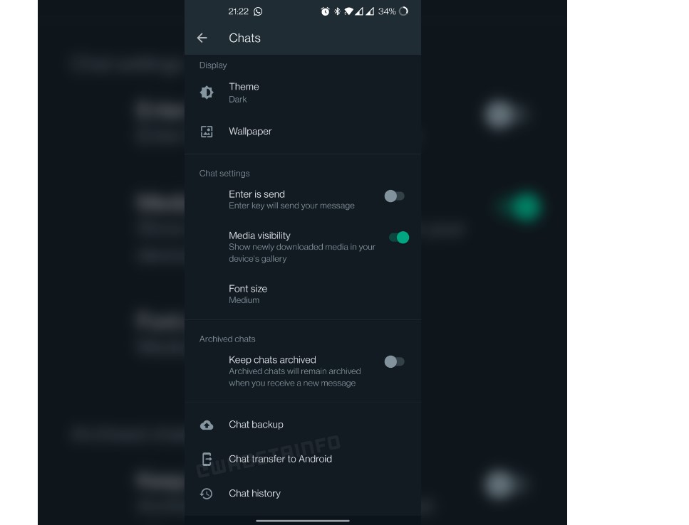 WhatsApp direct chat history transfer between Android phones. Credit: WABetaInfo