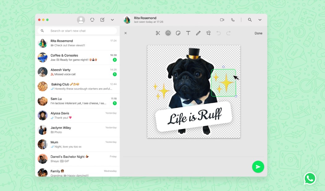 Custom Sticker maker on WhatsApp. Credit: WhatsApp