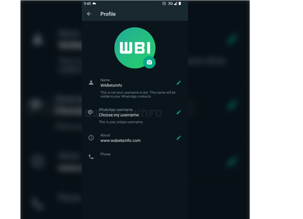 WhatsApp testing new username feature. Credit: WABetaInfo