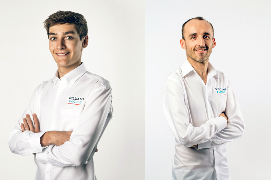 George Russell and Robert Kubica. Picture credit: Williams