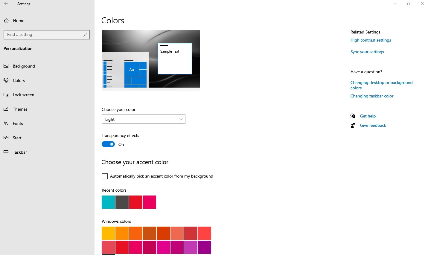 Light mode with options to chose accent colours (DH Photo/Rohit KVN)