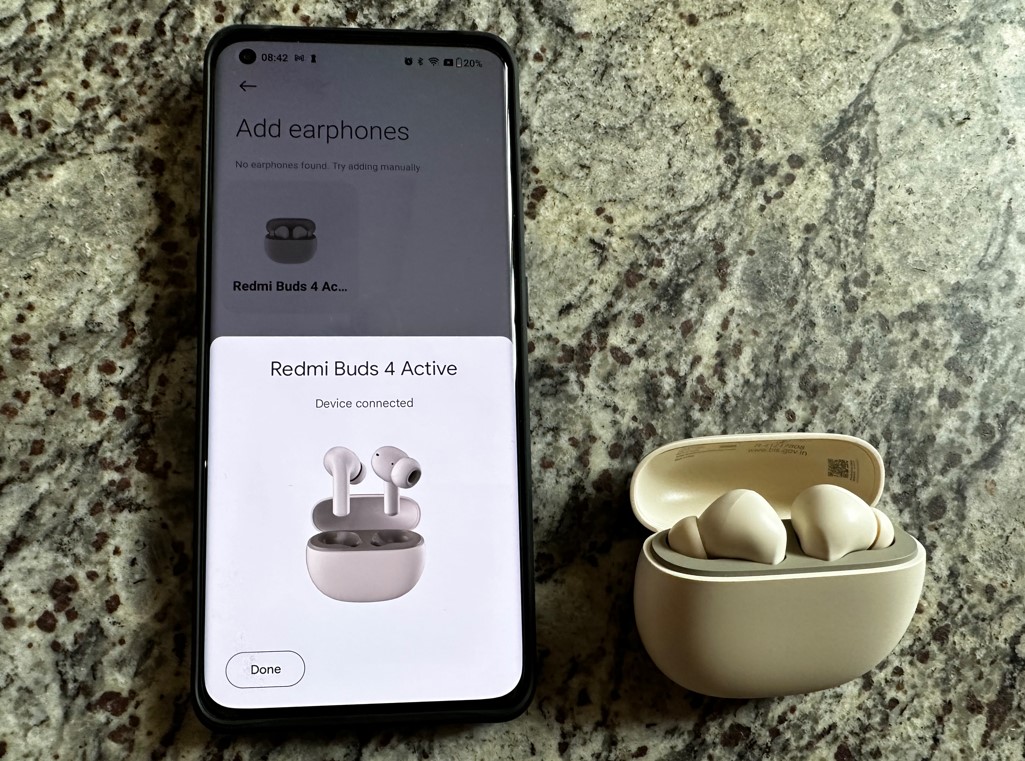 Xiaomi Redmi Buds 4 Active. Credit: DH Photo/KVN Rohit