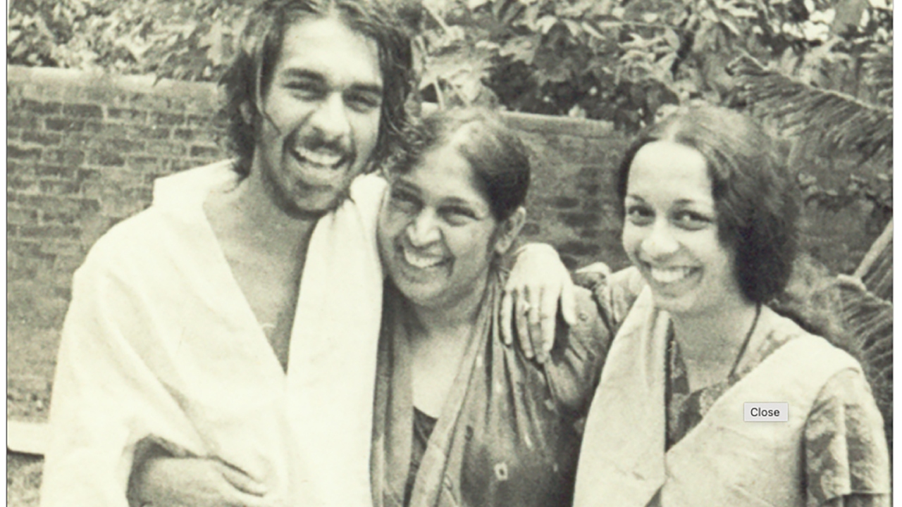 Konarak and Nandana Reddy with Snehalata upon her release on bail. Credit: Special Arrangement
