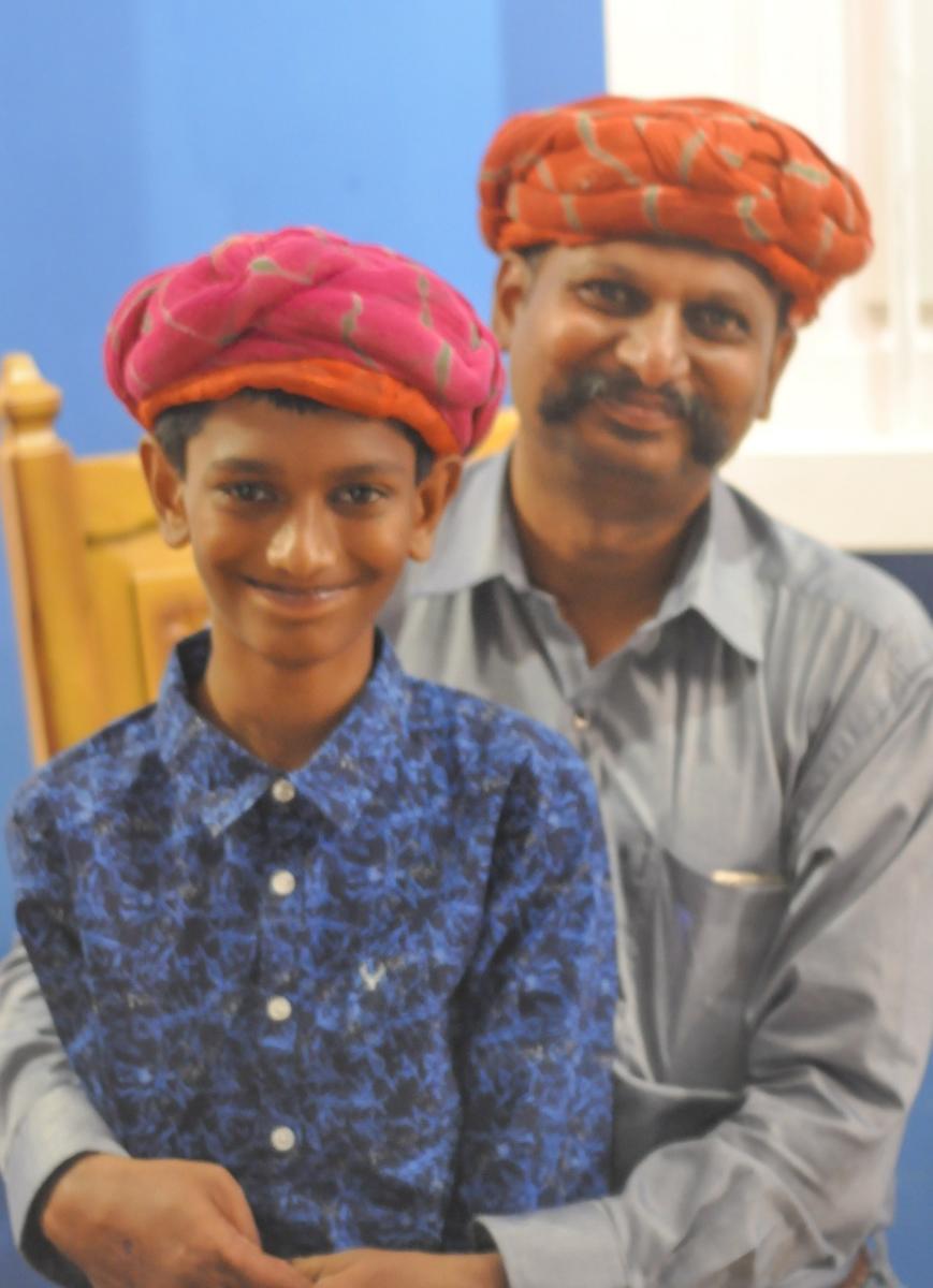 Niraj Shanthakumar and hisson, Rishab Niraj.
