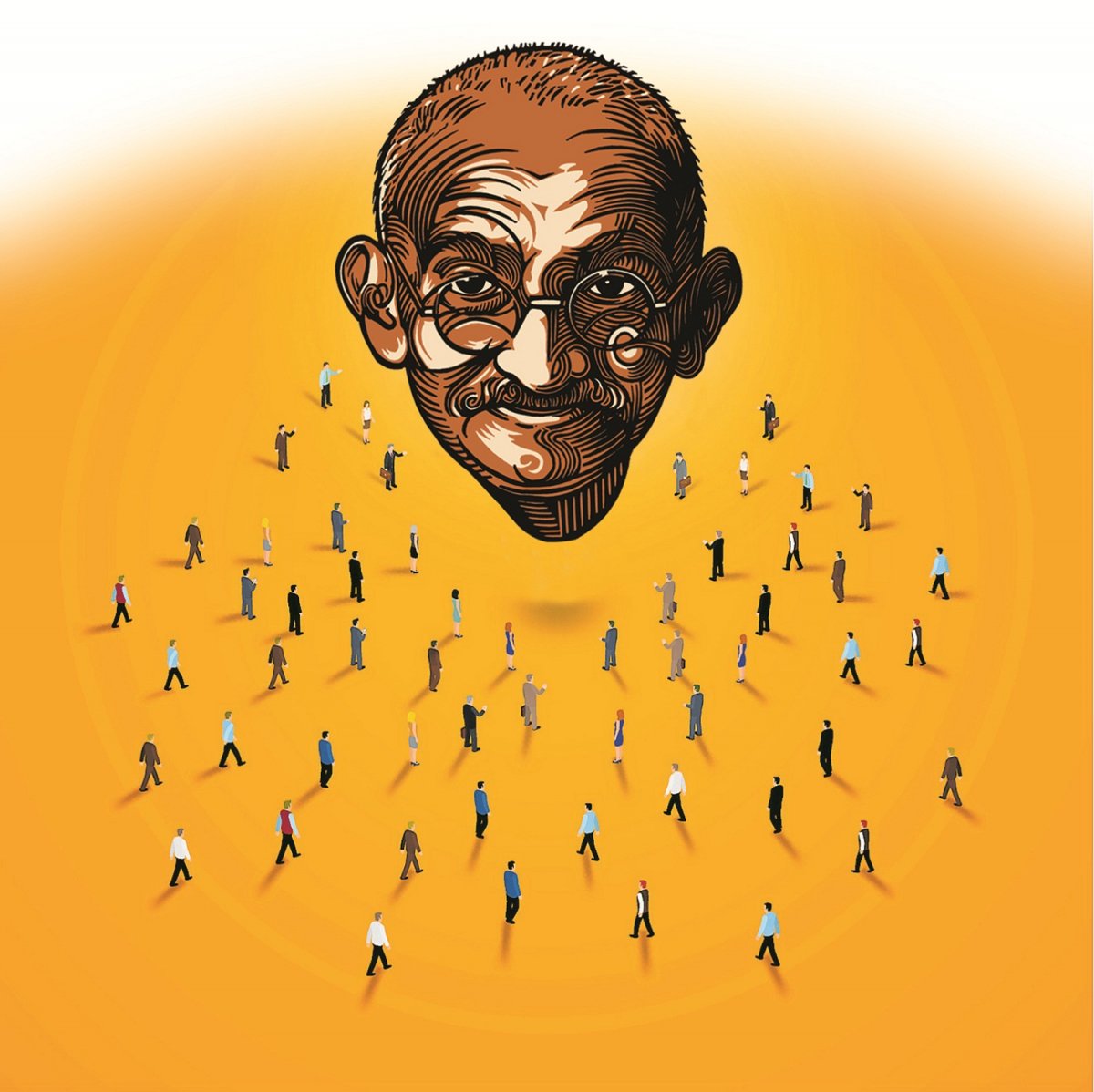 It is Gandhi alone who can serve as a catalyst, challenge us to rethink our values, and deepen our understanding of violence & non-violence