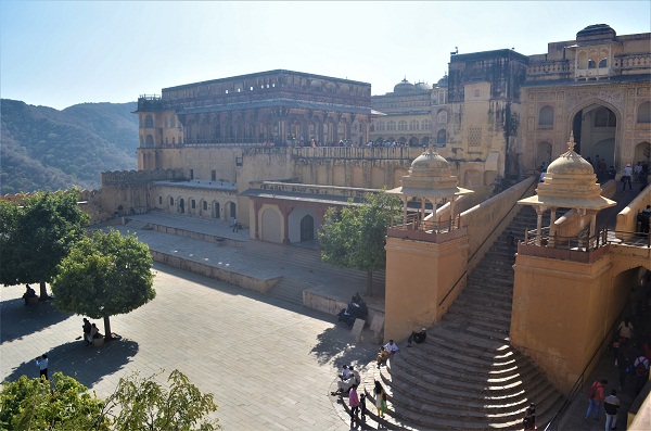 Inside Amber Fort.