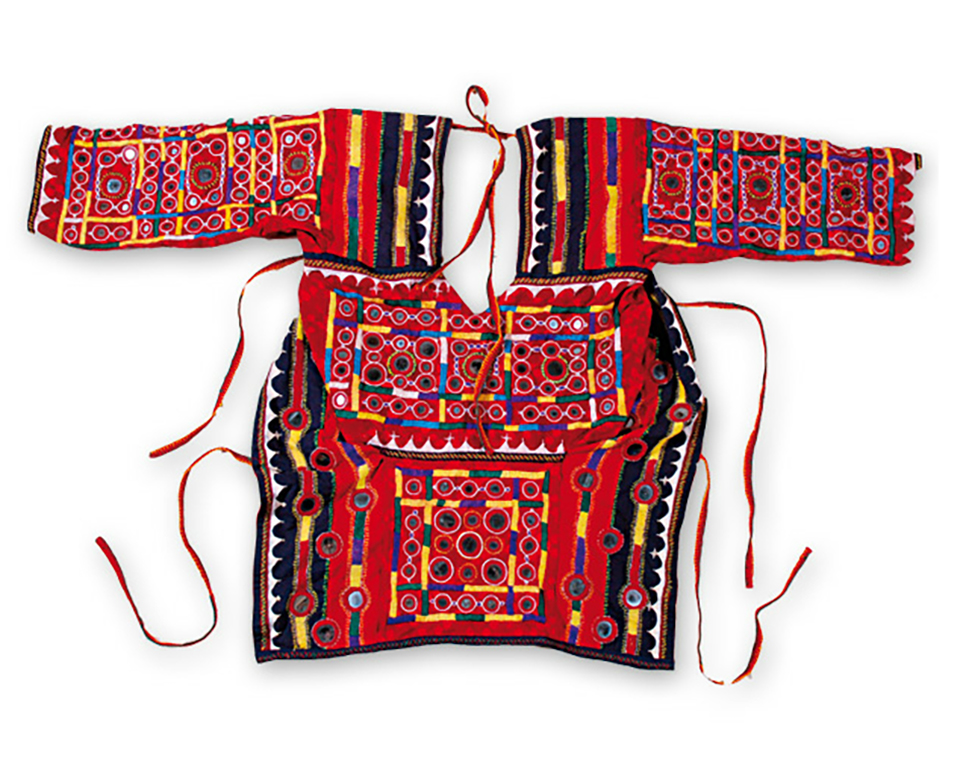 Intricate work on a choli