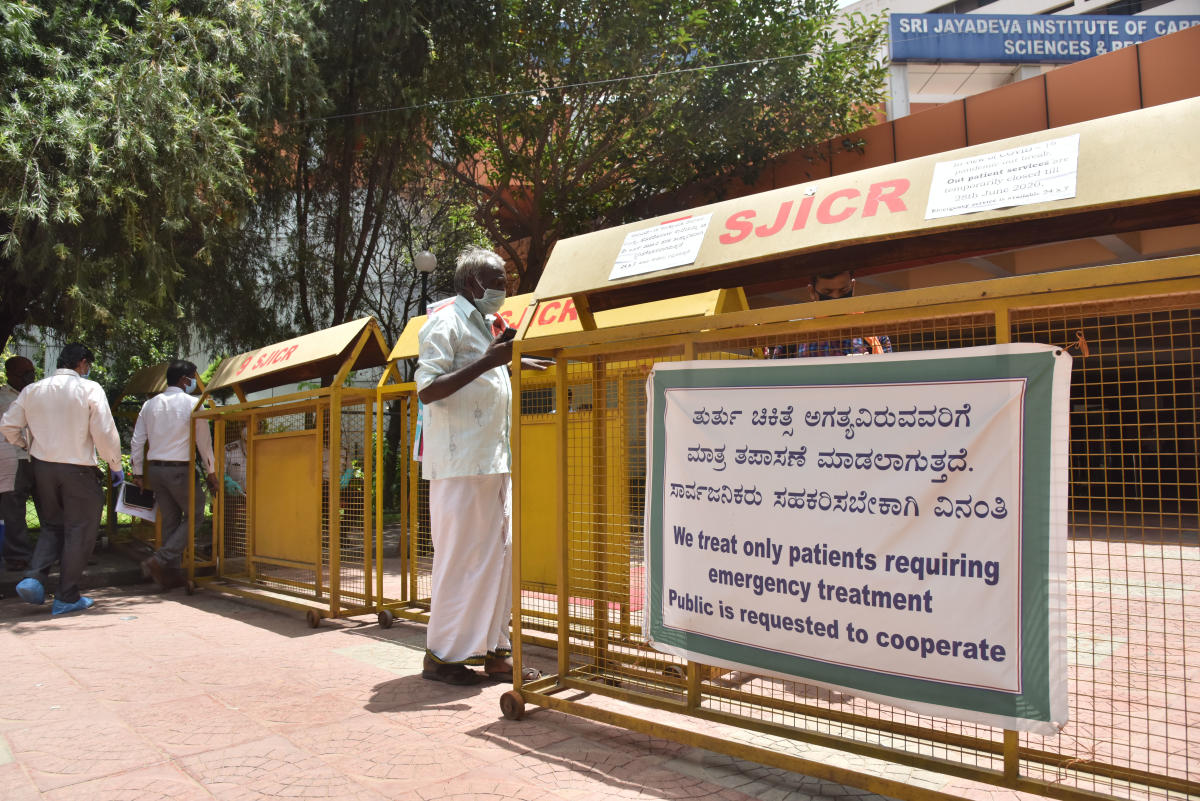 More staffers at Jayadeva test Covid-19 positive; OPD closure extended