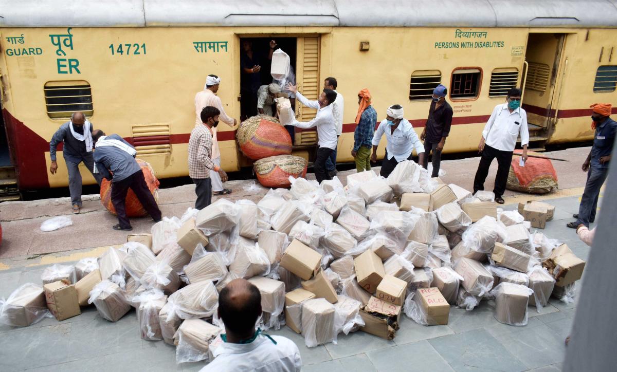 Indian Railways operates first parcel train to Bangladesh transporting dry chillies from Andhra Pradesh