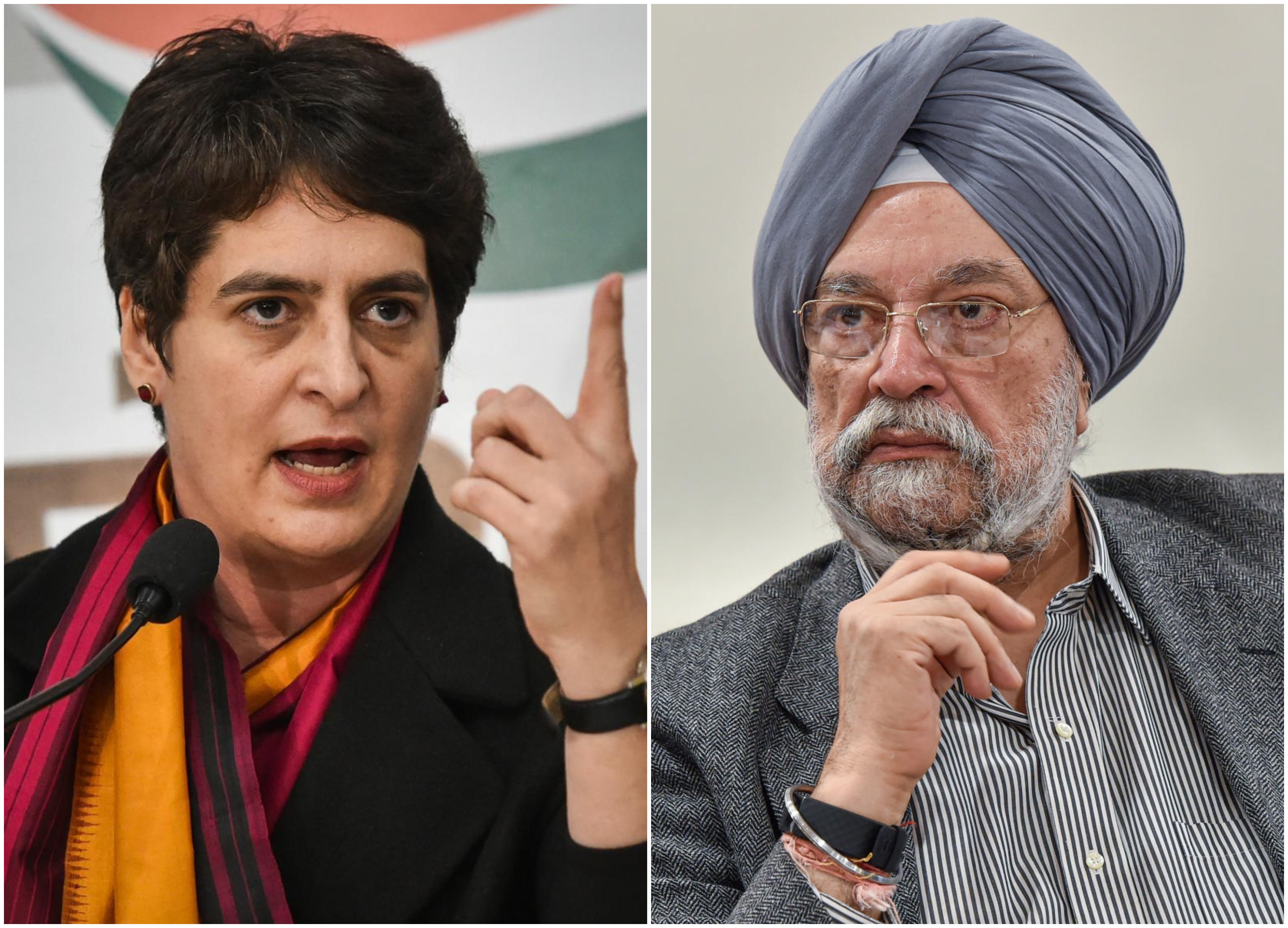 Priyanka Gandhi, Hardeep Singh Puri face-off over Lutyen's bungalow