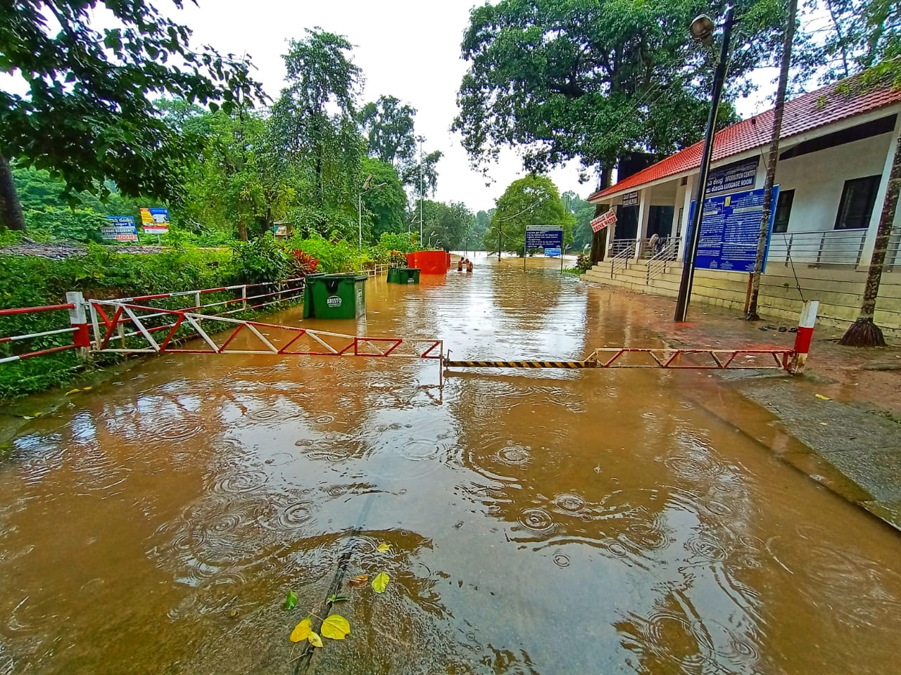 Snanaghatta of Kukke Subrahmanya remains inundated