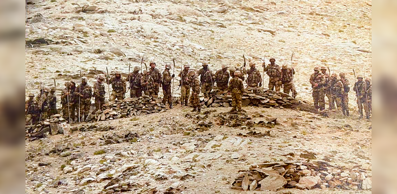 Indian and Chinese troops man remote Himalayan outposts just hundreds of metres apart