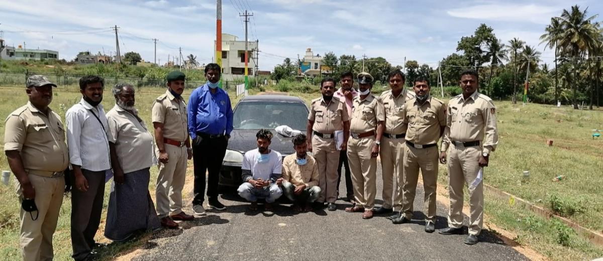 Two held for selling marijuana