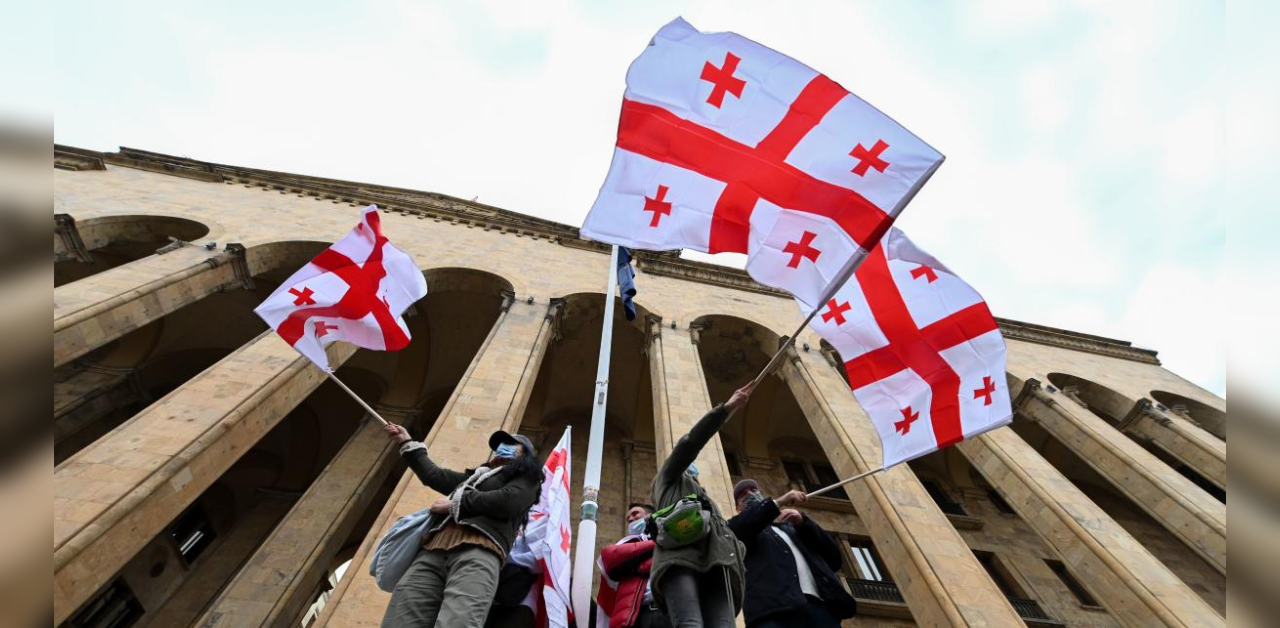 Protesters in ex-Soviet Georgia demand snap polls