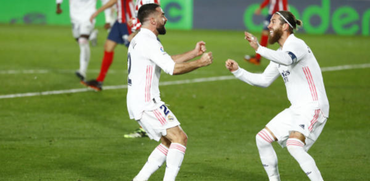 Real defeat city rivals Atletico Madrid 2-0; climb to third in the league table