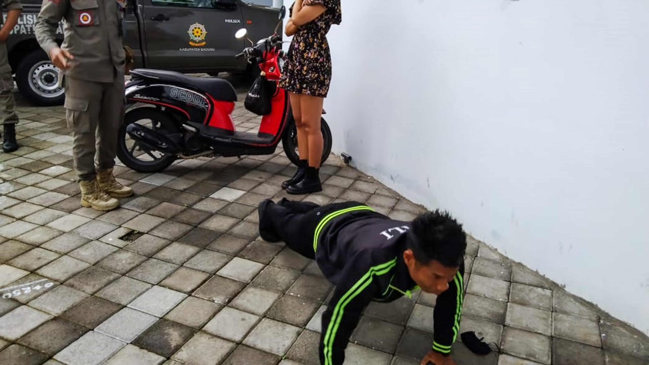 In Bali without face mask? Pay up with 50 push-ups
