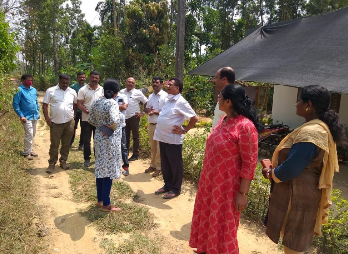 MLA inspects land for rehabilitation
