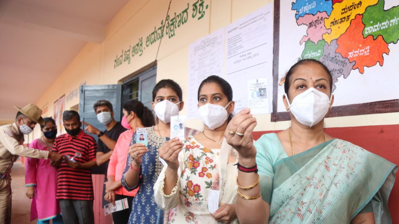 Voting underway for bypolls to one Lok Sabha, two assembly seats in Karnataka