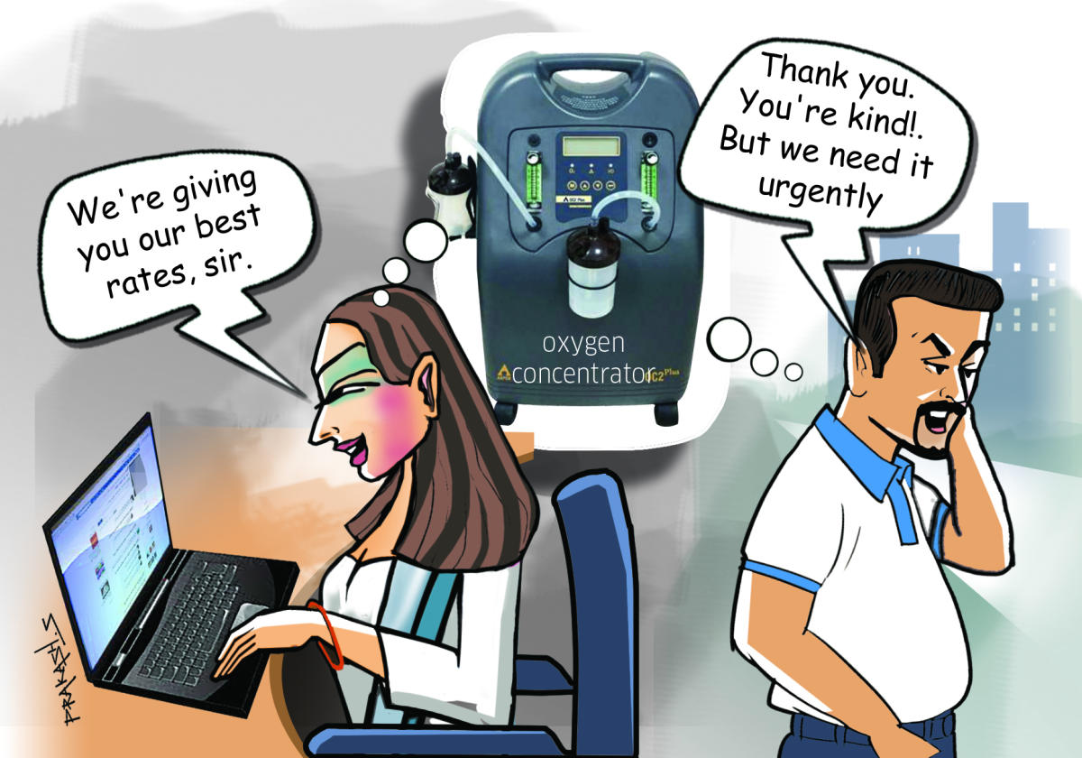 Couple lose Rs 12.69 lakhtrying to buy oxygen gear