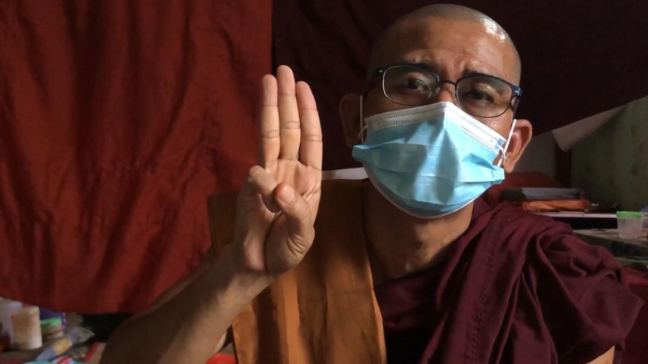Buddhist monks in Myanmar split on anti-junta movement