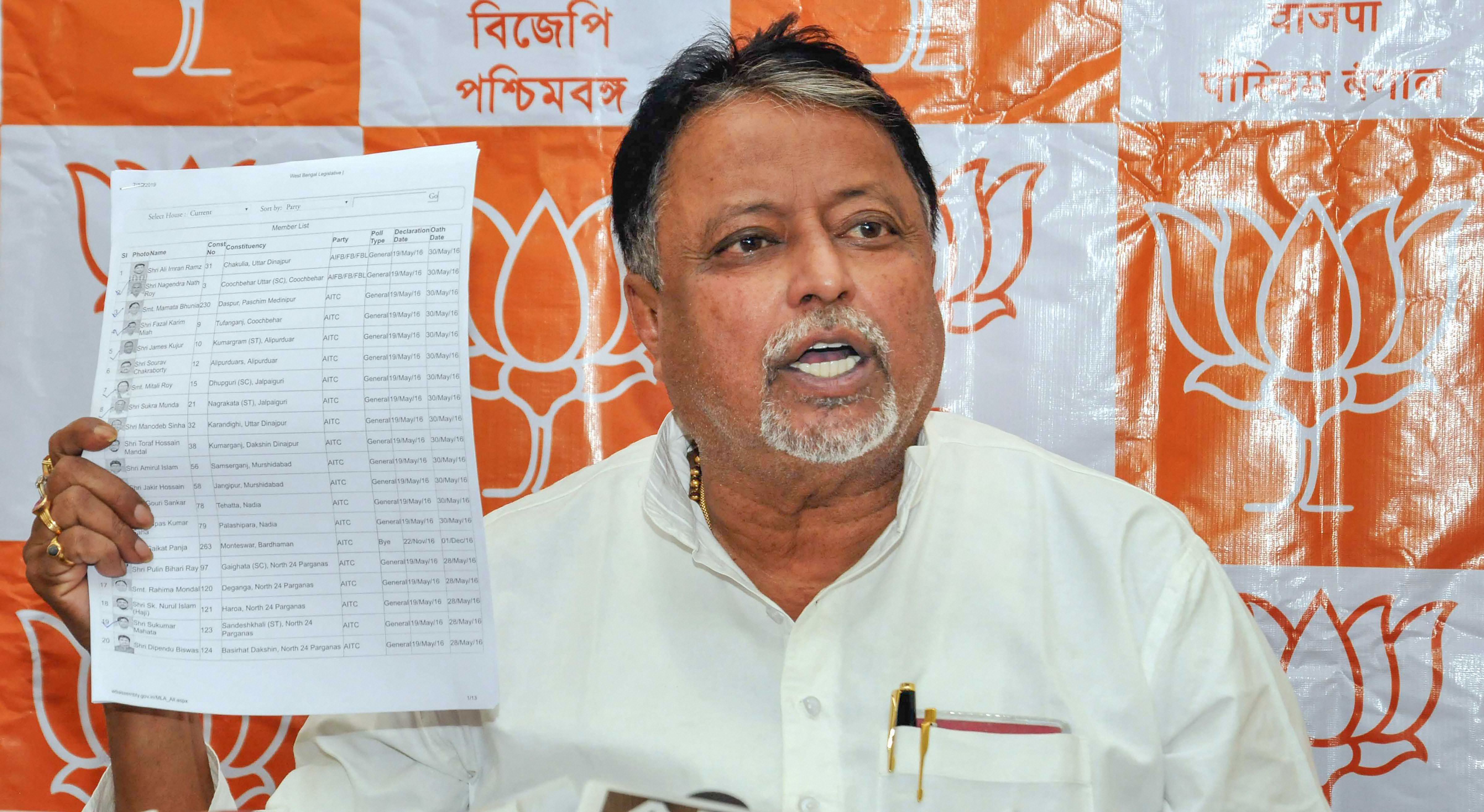 Mukul Roy was a Trojan Horse in BJP: Former Bengal BJP chief Tathagata Roy