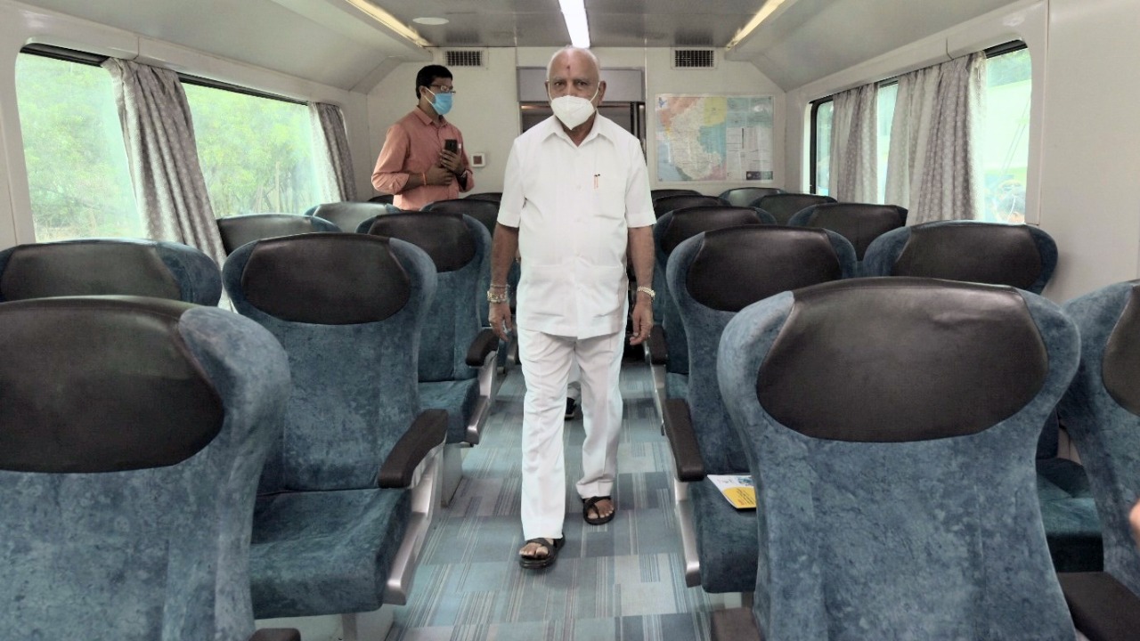 B S Yediyurappa inspects suburban rail project in Bengaluru