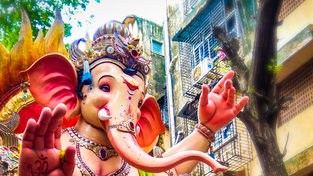 BJP holds protest over alleged delay in granting permission for holding Ganeshotsav at Idgah Maidan