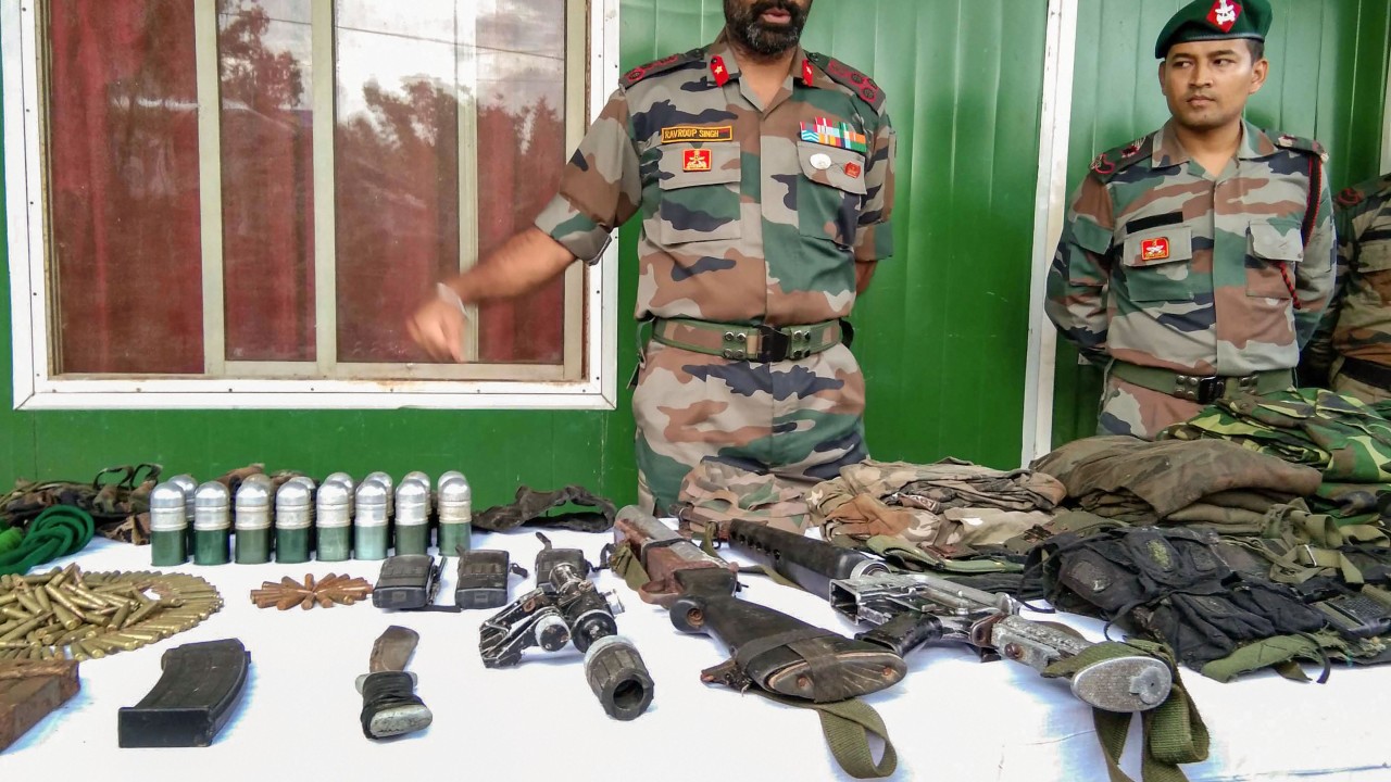 Security forces seize huge cache of arms, ammunition from near Indo-Myanmar border in Manipur