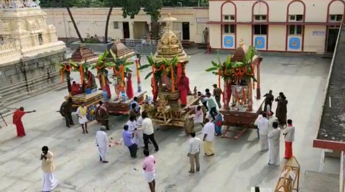 Dasara jatre at MM Hills, sans devotees