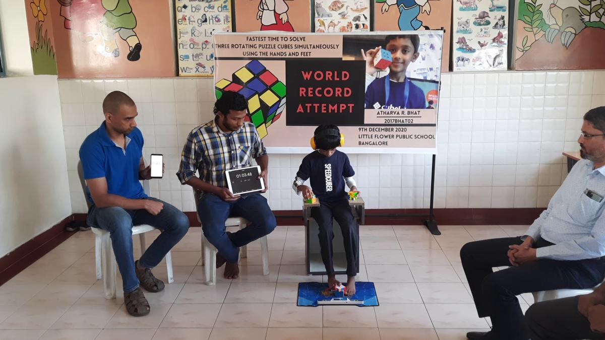 Solving a Rubik's cube in record time