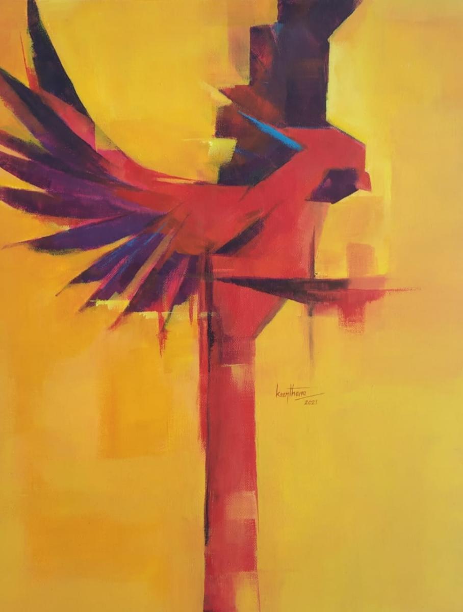 Birds inspire abstract art show