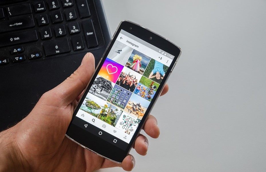 Instagram app on a phone. 