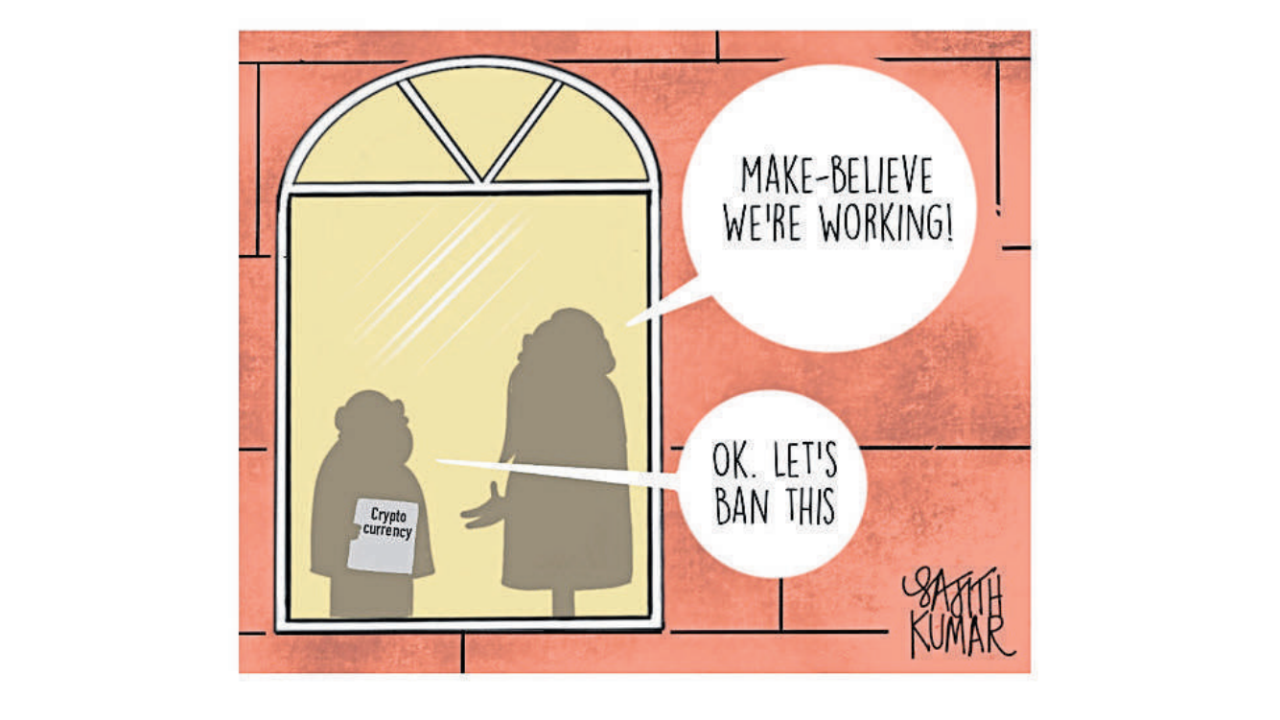 DH Toon | Cryptocurrency ban a joke for Centre?