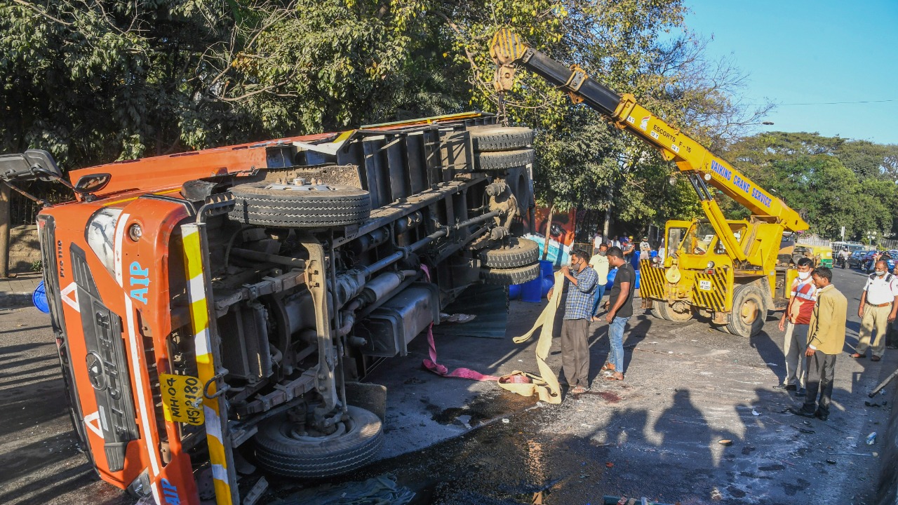 Bengaluru traffic cops crack down on heavy vehicles after back-to-back accidents