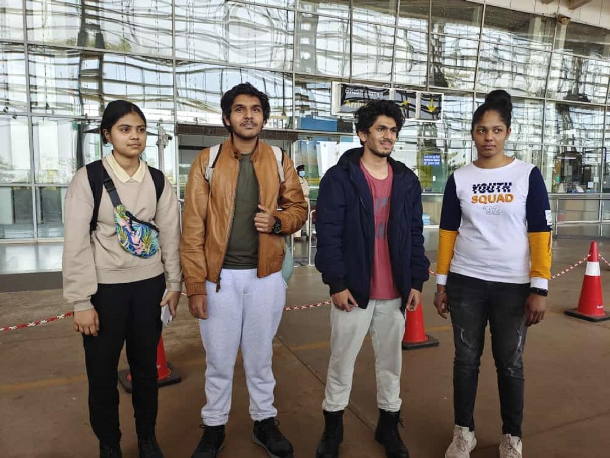 Four students return from war-torn Ukraine