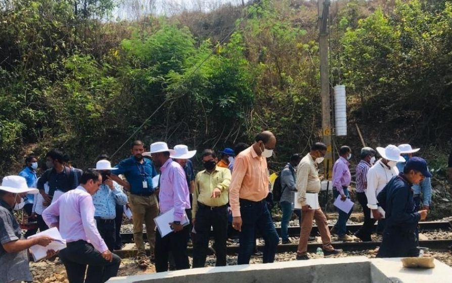Commissioner of Railway Safety conducts safety inspection of Padil-Kulashekar line
