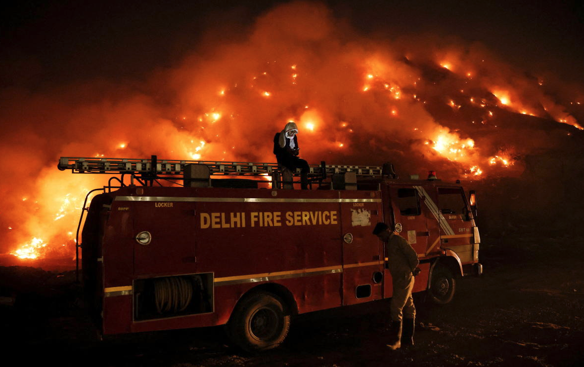 India too hot, says PM Modi, sending fire warning nationwide as Delhi landfill burns
