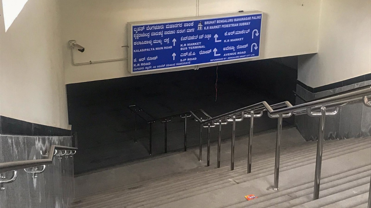 Dedicated space for women hawkers in city market subway