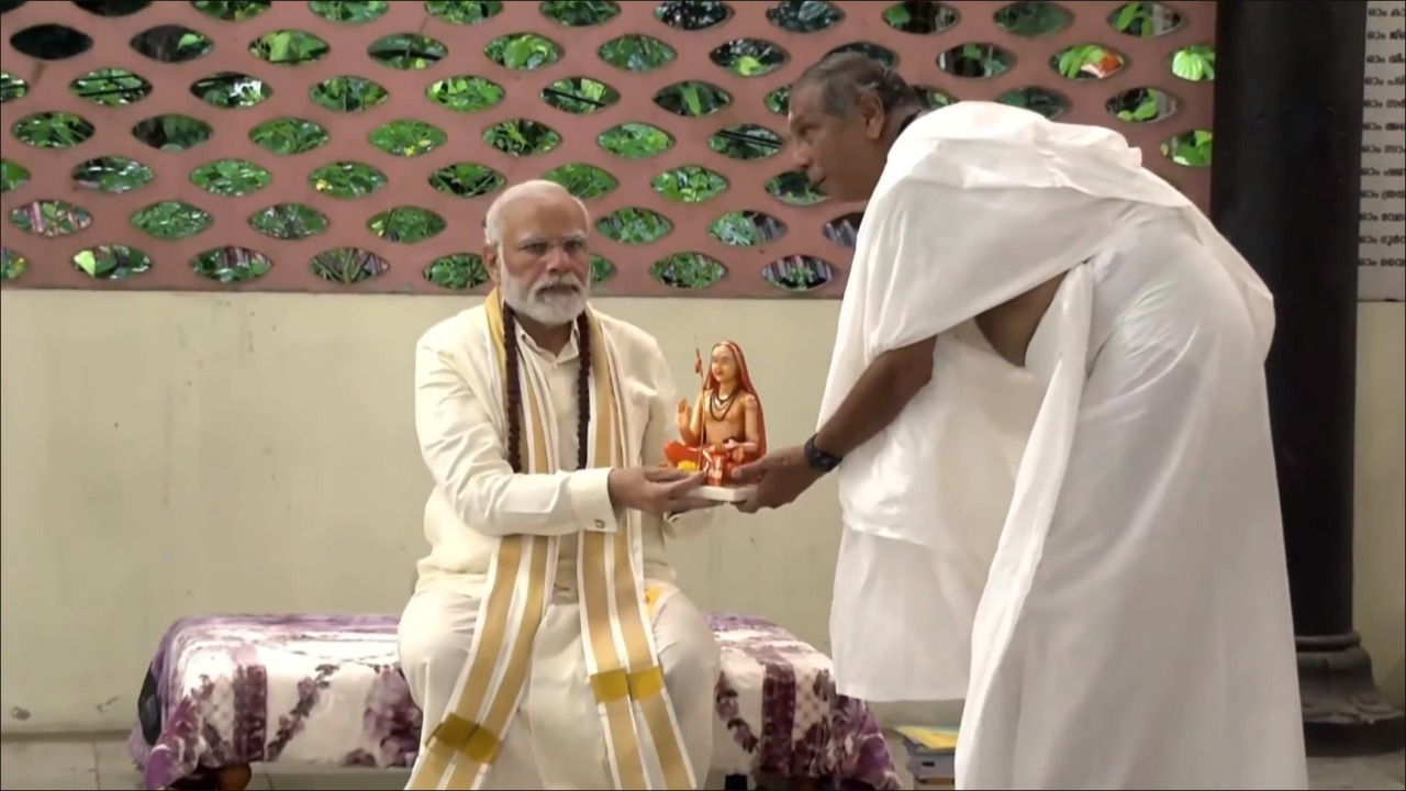 PM Modi visits Adi Shankara's birthplace in Kerala