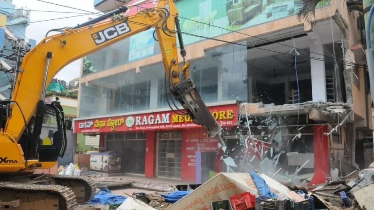 Bangalore Development Authority clears encroachment on Civic Amenity site in AECS Layout
