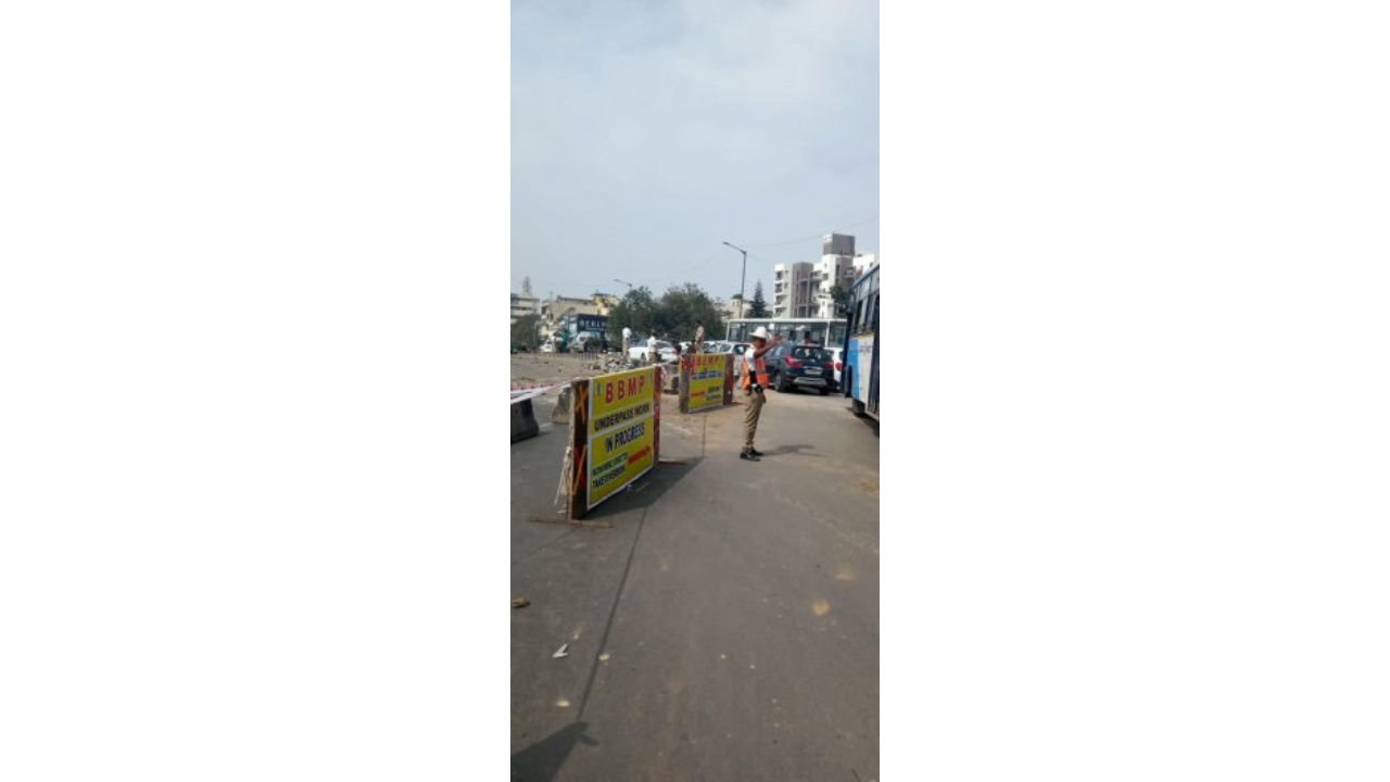Traffic crawls around Marathahalli bridge as BBMP begins underpass work