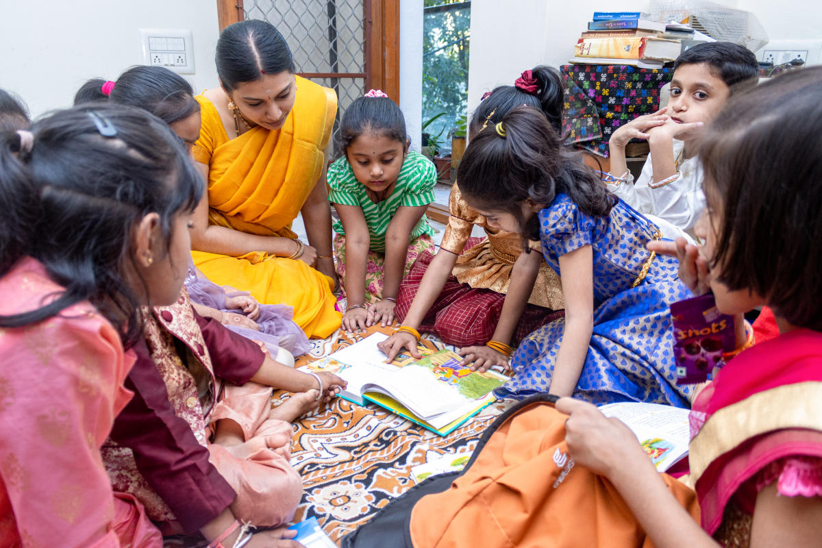 Here, Carnatic music is taught through stories, shlokas