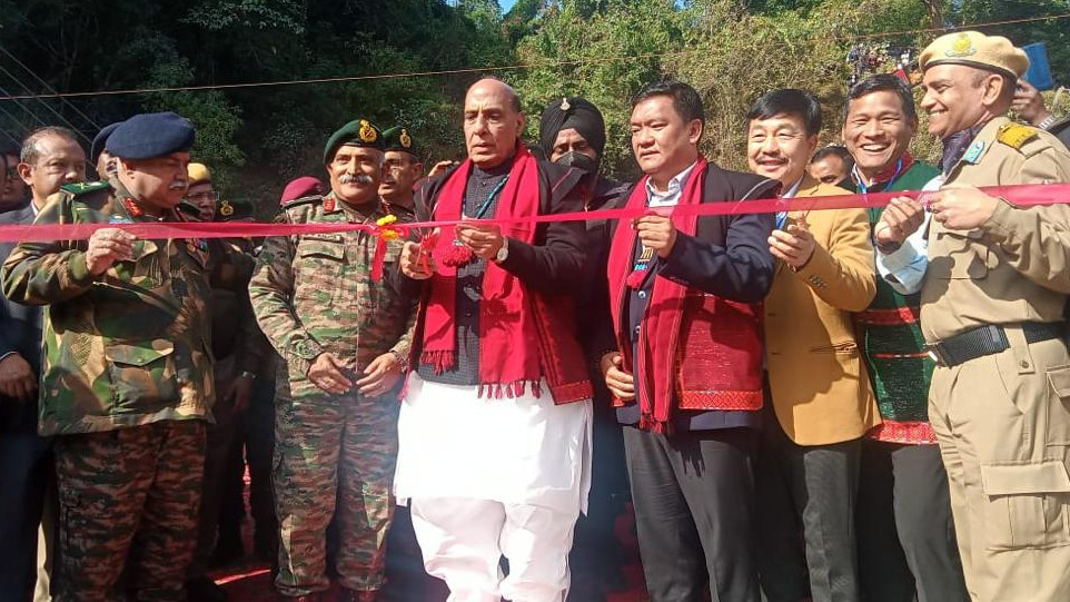Rajnath Singh visits Arunachal Pradesh, his first after Tawang clash, inaugurates 28 infrastructure projects