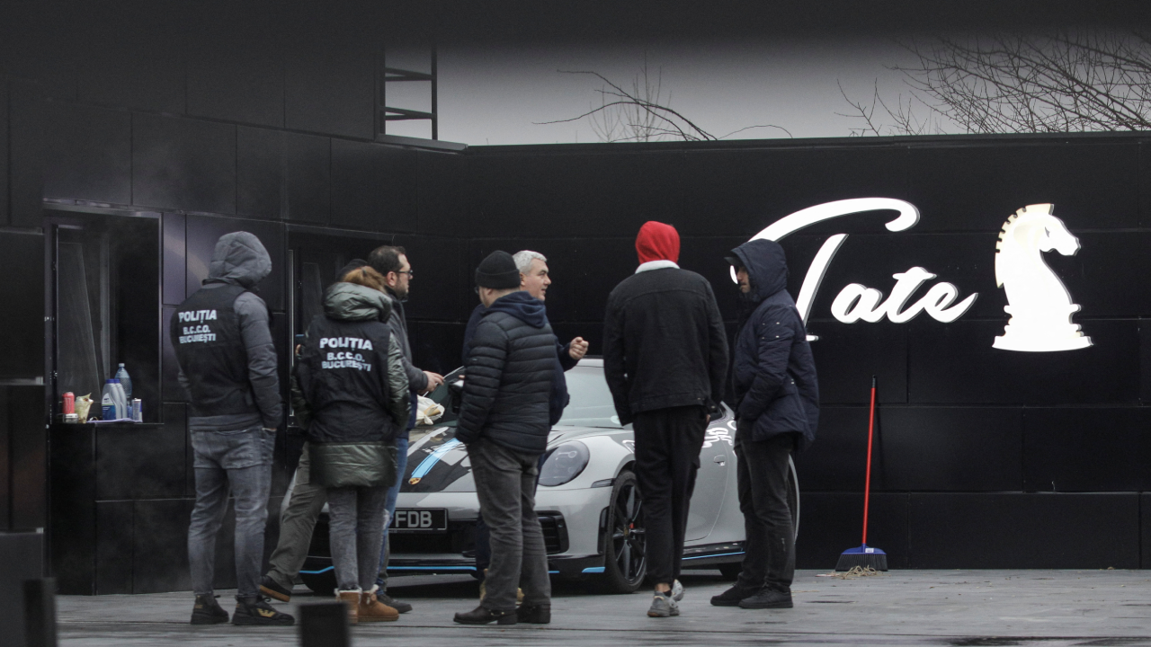 Romanian prosecutors take away luxury cars seized in Andrew Tate case